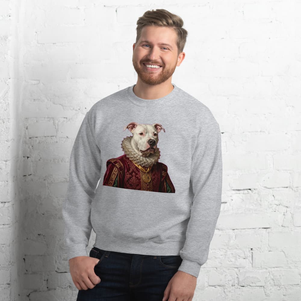 Cash Renaissance Royal pet portrait on a Printful product mockup